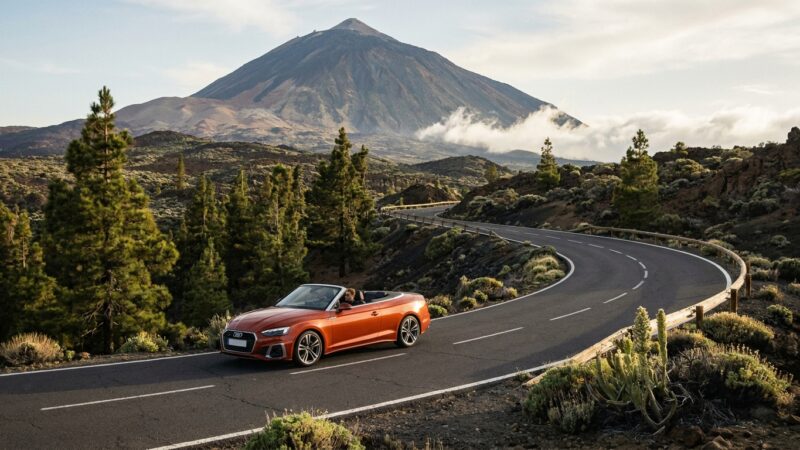 Audi A5 Cabrio na Tenerife: recenzia jazdy po ostrove